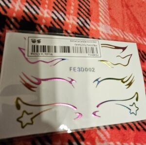 Holographic Star & Flame Eye Stickers- Multicolor